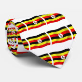 Uganda Flag Stropdas (Opgerold)