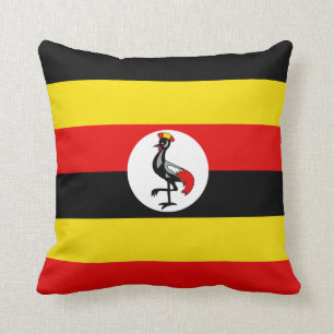 Uganda Flag x Flag Pillow Kussen
