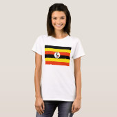 Uganda Flag x Kaart T-shirt (Voorkant volledig)