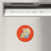 Uganda Kaart Magneet (Insitu (Vaatwasser))