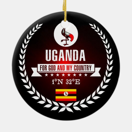 Uganda Keramisch Ornament (Achterkant)