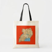 Uganda Map Bag Tote Bag (Voorkant)