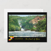 Uganda Postkarte Briefkaart (Voorkant / Achterkant)