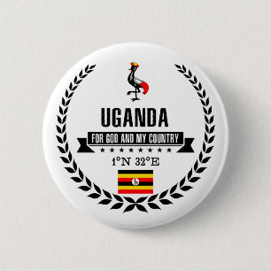 Uganda Ronde Button 5,7 Cm