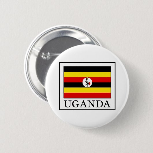 Uganda Ronde Button 5,7 Cm (Voorkant /achterkant)