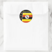 Uganda Ronde Sticker (Tas)