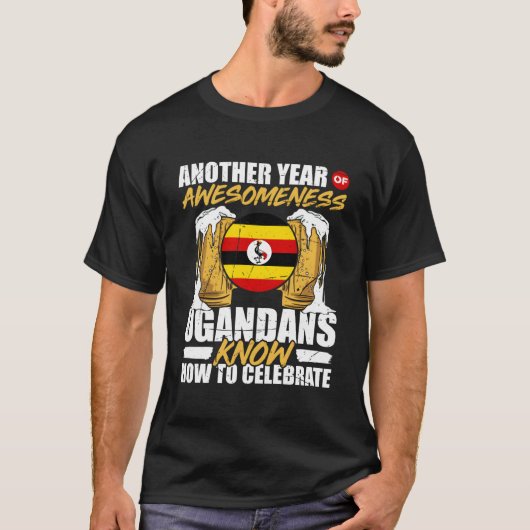 Uganda Roots Ugandese Erfgoed Trots Uganda T-shirt (Voorkant)