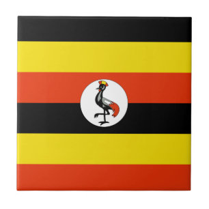 Uganda Vlag Keramische Tegels Tegeltje
