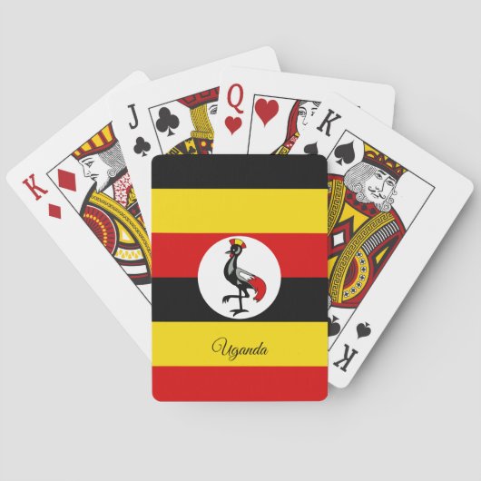 Uganda Vlag Spelletjes, Uganda Speelkaarten (Achterkant)