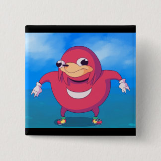 Ugandan Knuckles Meme Vierkante Button 5,1 Cm