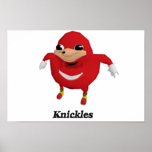 Ugandan Knuckles Warrior Poster