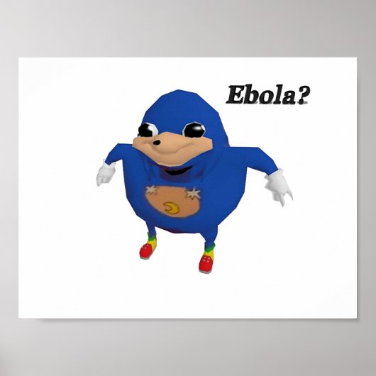 Ugandan Sanic Warrior Poster (Voorkant)