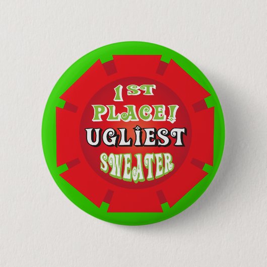 Ugandees kerstbeker Pin Award Ronde Button 5,7 Cm (Voorkant)