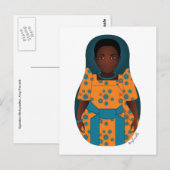 Ugandese Matryoshka-Briefkaart Briefkaart (Voorkant / Achterkant)