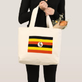 Ugandese vlag grote tote bag (Voorkant (product))