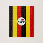 Ugandese vlag legpuzzel (Verticaal)