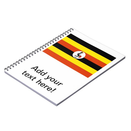 Ugandese vlag notitieboek (Linkerzijde)