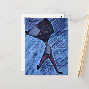 Ugh Berekening Mixed Media Collage Briefkaart