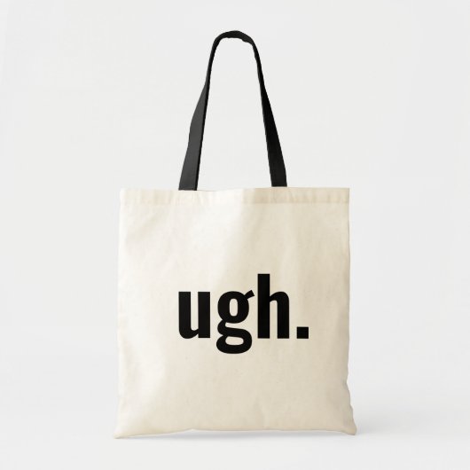 "Ugh." Niet onder de indruk Canvas Canvas tas (Voorkant)
