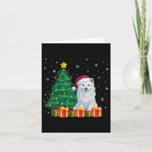 Ugly American Eskimo Santa Hat Kerstverlichting do Kaart