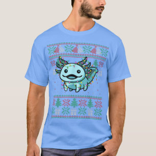 Ugly Anime KerstSweater Funny Cute Aolotl Lig T-shirt