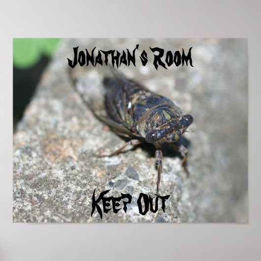 Ugly Bug Kids Room Personalized Wall Door  Poster (Voorkant)