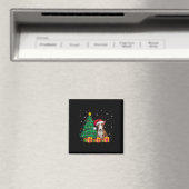 Ugly Bull Terrier Kerstmuts Kerstverlichting Hond Magneet (Insitu (Vaatwasser))