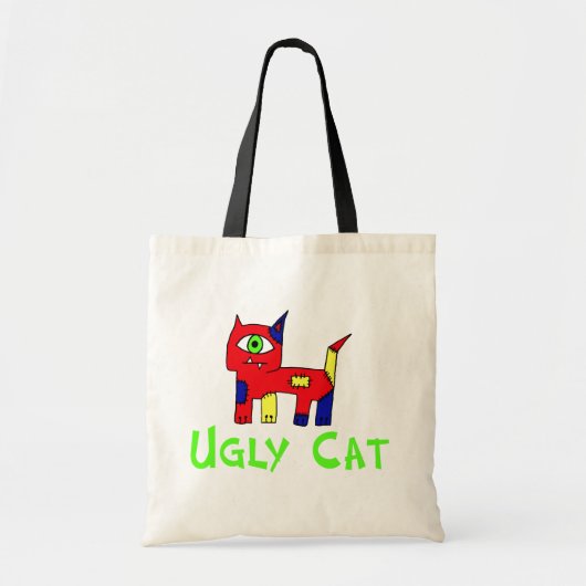 Ugly Cat Tote Bag (Voorkant)