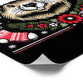 Ugly Christmas Groundhog  Poster (Hoek)
