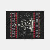 Ugly Christmas Skateboard Oh What Fun It Is To Rid Fleece Deken (Voorkant (Horizontaal))