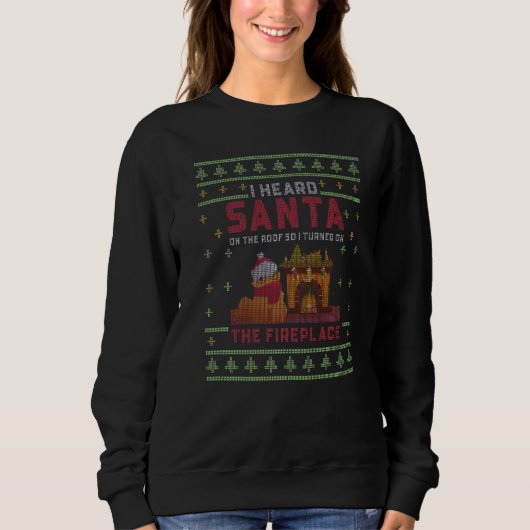 Ugly Christmas Sweater Annoyed Cats Hates Santa  1 (Voorkant)