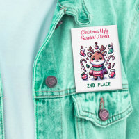 Ugly Christmas Sweater Reindeer Winnaar 2e plaats