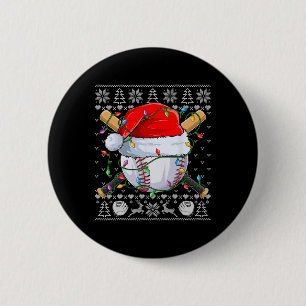 Ugly Christmas Sweater S Mannen Boys Kinder Baseba Ronde Button 5,7 Cm