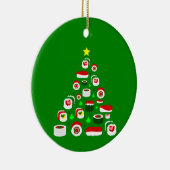 ugly christmas tree sushi keramisch ornament (Rechts)