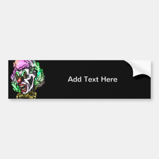 Ugly Evil Clown Bumpersticker