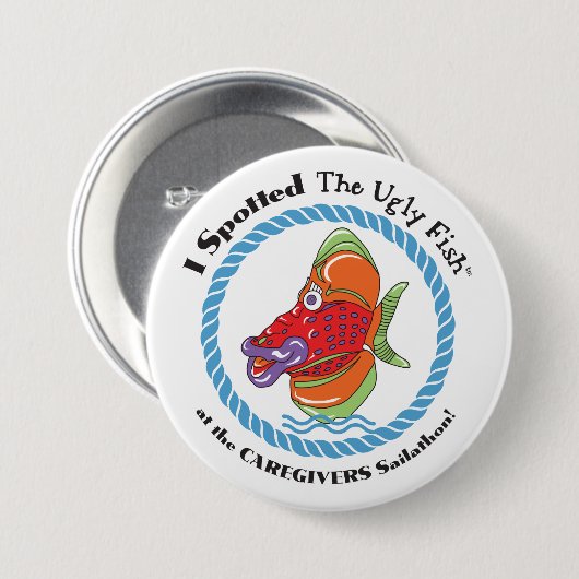 Ugly Fish Button (Voorkant /achterkant)