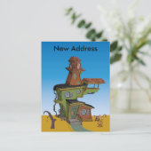 Ugly House Nieuw adres Aankondigingskaart (Staand voorkant)