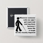 Ugly Hug Funny Button Badge (Voorkant /achterkant)