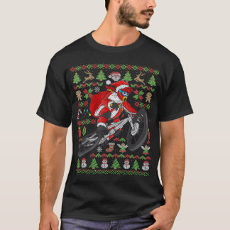 Ugly Kerstberg Bike Santa Claus BMX Chris T-shirt