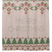 Ugly kerstkeuken douchegordijn (Voorkant)