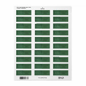 Ugly kerstkeuken etiket (Full Sheet)