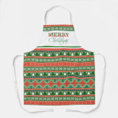 Ugly kerstkeuken | Fun Holiday Apron Schort (Voorkant)