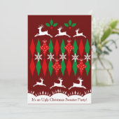 Ugly kerstkeuken kaart (Staand voorkant)