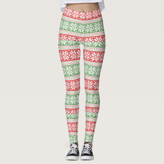 Ugly kerstkeuken leggings (Voorkant)
