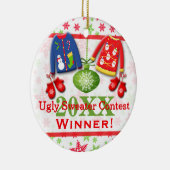 Ugly KerstSweater Contest Winner Ornament 2 (Rechts)