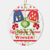 Ugly KerstSweater Contest Winner Ornament 2 (Links)