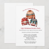 Ugly KerstSweater Party Kaart (Voorkant / Achterkant)