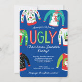 Ugly KerstSweater Party Kaart (Voorkant)