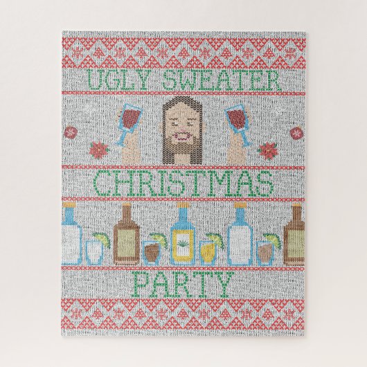 Ugly KerstSweater Party Legpuzzel (Verticaal)