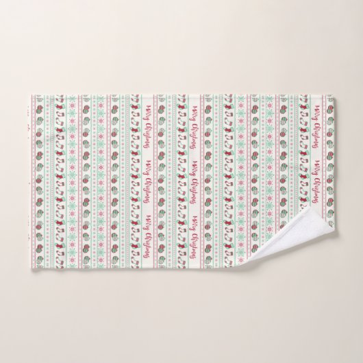 Ugly KerstSweater Pattern Holiday Bad Handdoek (Handdoek)
